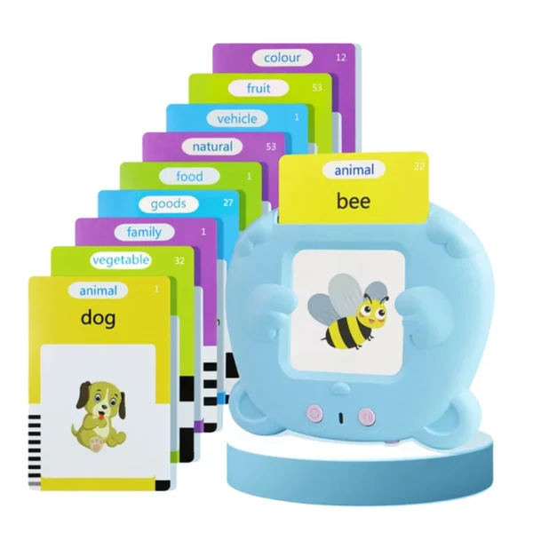 Czytnik kart do nauki angielskiego 112 KART (224 słówka)